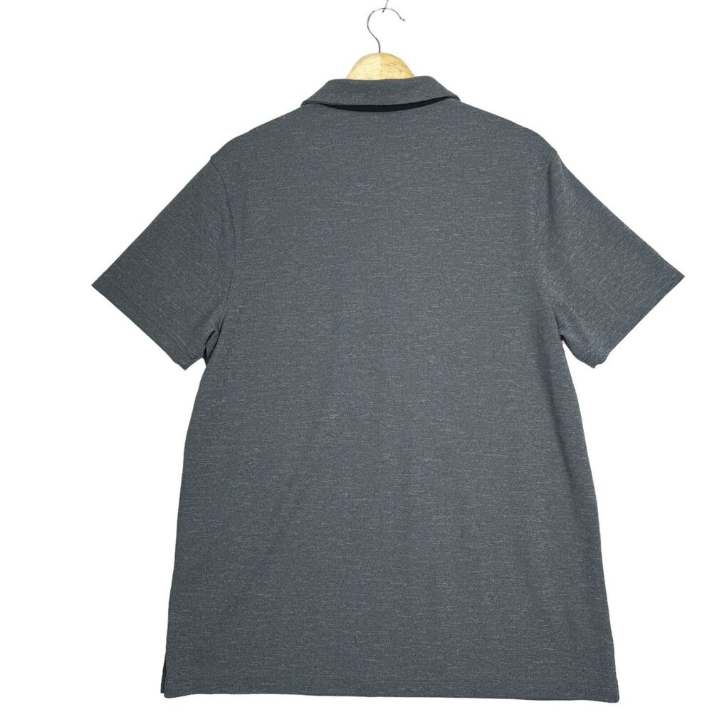 Champion Polo Snap Button Collar Gray Sport Athletic Shirt Mens Size Large - Picture 2 of 12